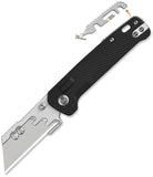 QSP Knife Penguin Workmate Glyde Lock Black FRN Folding Utility Pocket Knife 130UTA