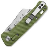 QSP Knife Penguin Workmate Glyde Lock OD Green FRN Folding Utility Pocket Knife 130UTB