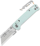 QSP Knife Penguin Workmate Glyde Lock Blue FRN Folding Utility Pocket Knife 130UTD
