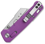 QSP Knife Penguin Workmate Glyde Lock Purple FRN Folding Utility Pocket Knife 130UTE