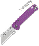 QSP Knife Penguin Workmate Glyde Lock Purple FRN Folding Utility Pocket Knife 130UTE