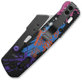 QSP Knife Penguin Workmate Glyde Lock Graffiti FRN Folding Utility Pocket Knife 130UTGRA