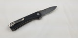 QSP Knives Hawk Carbon Fiber Handle Damascus Steel Folding Knife 131A