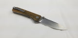 QSP Knife Hawk Linerlock Verawood Folding Knife 131D