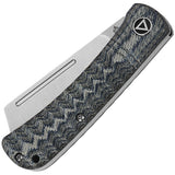 QSP Knife Hedgehog Pocket Knife Slip Joint Denim Micarta Folding 14C28N 142B