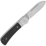 QSP Knife Hedgehog Slip Joint Black Micarta Folding 14C28N Pocket Knife 142SPA