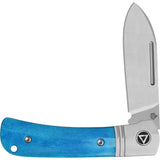 QSP Knife Hedgehog Slip Joint Blue Bone Folding 14C28N Pocket Knife 142SPD