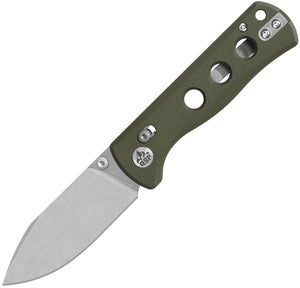 QSP Knife Canary Glyde Lock OD Green G10 Folding 14C28N Pocket Knife 150GLB1