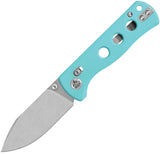 QSP Knife Canary Glyde Lock Blue G10 Folding 14C28N Pocket Knife 150GLC1