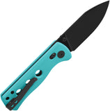 QSP Knife Canary Glyde Lock Blue G10 Folding Black 14C28N Pocket Knife 150GLC2