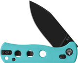 QSP Knife Canary Glyde Lock Blue G10 Folding Black 14C28N Pocket Knife 150GLC2