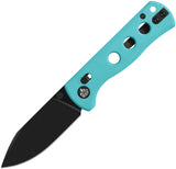 QSP Knife Canary Glyde Lock Blue G10 Folding Black 14C28N Pocket Knife 150GLC2