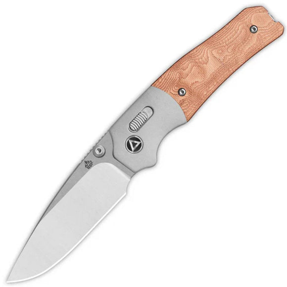 QSP Knife Vault Glyde Lock Copper Foil G10 Folding 14C28N Pocket Knife 157D1