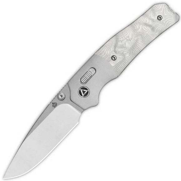 QSP Knife Vault Glyde Lock Aluminum Foil G10 Folding 14C28N Pocket Knife 157E1