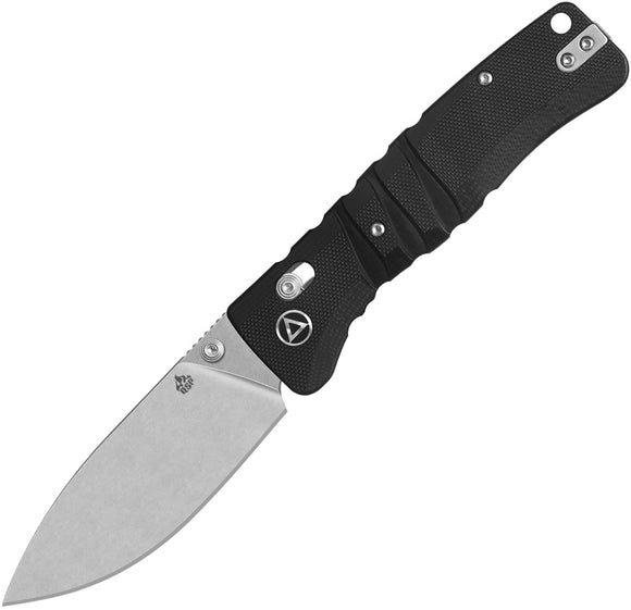 QSP Knife Ripley Glyde Lock Black G10 Folding 14C28N Drop Pt Pocket Knife 160A1