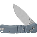 QSP Knife Ripley Glyde Lock Gray G10 Folding 14C28N Drop Pt Pocket Knife 160B1