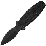 QSP Knife Beetle Linerlock Blackout G10 Folding 14C28N Spear Pt Pocket Knife 162B