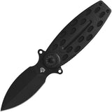 QSP Knife Beetle Linerlock Blackout G10 Folding 14C28N Spear Pt Pocket Knife 162B