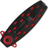 QSP Knife Beetle Linerlock Black G10 Folding Red 14C28N Spear Pt Pocket Knife 162D