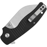 QSP Knife Chefmaster Linerlock Black G10 Folding 14C28N Pocket Knife 163A1