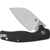 QSP Knife Chefmaster Linerlock Black G10 Folding 14C28N Pocket Knife 163A1