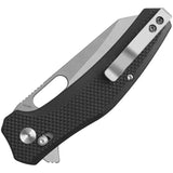 QSP Knife Emu Glyde Lock Black G10 Folding 14C28N Pocket Knife 164C1