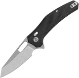 QSP Knife Emu Glyde Lock Black G10 Folding 14C28N Pocket Knife 164C1