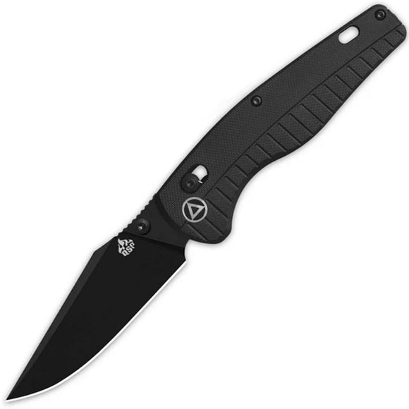 QSP Knife Reptile Glyde Lock Blackout G10 Folding 14C28N Pocket Knife 165C2