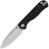 QSP Knife Ferret Linerlock Black G10 Folding Nitro-V Pocket Knife 170A1