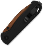 QSP Knife Ferret Linerlock Black G10 Folding Rose Gold Nitro-V Pocket Knife 170A3