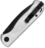 QSP Knife Ferret Linerlock Aluminum Foil G10 Folding Black Nitro-V Pocket Knife 170D2