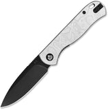 QSP Knife Ferret Linerlock Aluminum Foil G10 Folding Black Nitro-V Pocket Knife 170D2