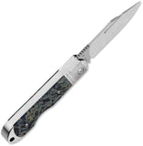 QSP Knife Moray LTE Slip Joint Raffir Calceon Ocean Blue Folding Vanax Pocket Knife 171B