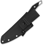 QSP Knife T-Cook Black G10 Nitro-V Fixed Blade Knife w/ Belt Sheath 172A1