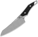 QSP Knife T-Cook Black G10 Nitro-V Fixed Blade Knife w/ Belt Sheath 172A1
