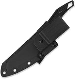 QSP Knife T-Cook Blackout G10 Nitro-V Fixed Blade Knife w/ Belt Sheath 172A2