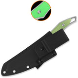 QSP Knife T-Cook Glow In The Dark G10 Nitro-V Fixed Blade Knife w/ Sheath 172B1