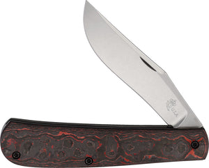 Queen Knives Mountain Man Fat Carbon Fiber Pocket Knife JMFC