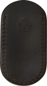 QSP Knife Dark Brown Leather Knife Pouch w/  Pocket Clip P003B