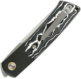 Reate Knives Tribute Linerlock White Storm Carbon Fiber Folding Bohler M390 Knife 152