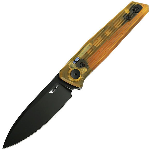 Reate Knives PL-6 Pivot Lock Yellow Ultem Folding PVD Nitro-V Pocket Knife 190