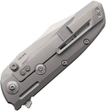 Reate Knives 9D-V2 Framelock Carbon Fiber & Gray Titanium Folding 154CM Pocket Knife 204