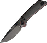 Reate Knives PL-XT Pivot Lock Black & Red Micarta Folding Damascus Pocket Knife 206
