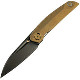 Reate Knives VK-Anub Framelock Bronze Titanium Folding Elmax Pocket Knife 213