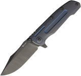 Reate Knives 9D-V2 Framelock Bronze & Blue Titanium Folding CPM-154 Pocket Knife 225