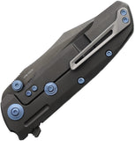 Reate Knives 9D-V2 Framelock White Storm Carbon Fiber & Black Titanium Folding CPM-154 Knife 230