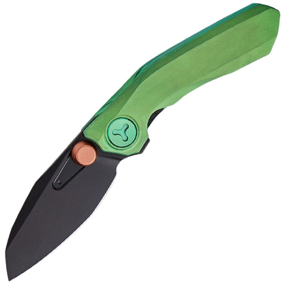 CRKT Crawford Kasper Linerlock Desert Brown Black Blade Plain Edge