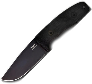 Reiff Knives Circadian Blackout Micarta MagnaCut Clip Point Fixed Blade Knife CC11BBCMBLKA