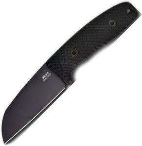 Reiff Knives Circadian Blackout Micarta MagnaCut Sheepfoot Fixed Blade Knife CS11BBCMBLKA
