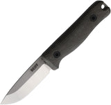 Reiff Knives F3 EDC Green Micarta CPM-MagnaCut Fixed Blade Knife F311EGCMBLKA